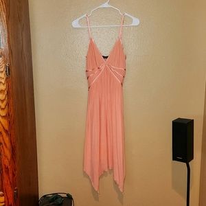 Peach colored spring dress size small